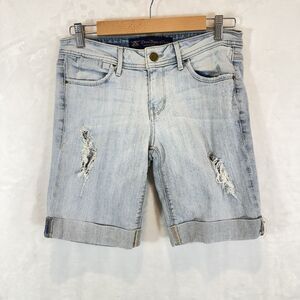 Divine Rights Of Denim Shorts Jean Jorts Distressed Bermuda Long 27